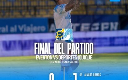 Gran triunfo de deportes iquique ante everton