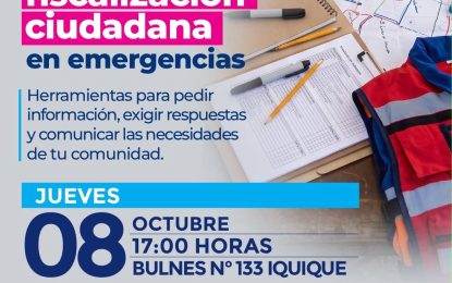 Taller para dirigentes y líderes sociales abordará comunicación estratégica y fiscalización ciudadana