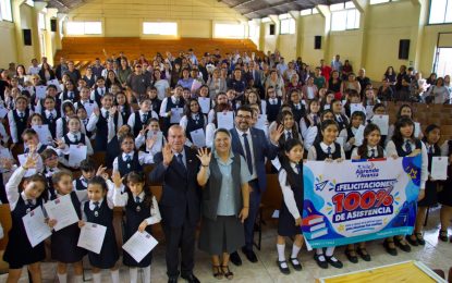 Más de 11.300 estudiantes de las siete comunas de la región de Tarapacá lograron un 100% de asistencia en el primer semestre de 2026, destacó el Seremi de Educación, Leonardo Gálvez.